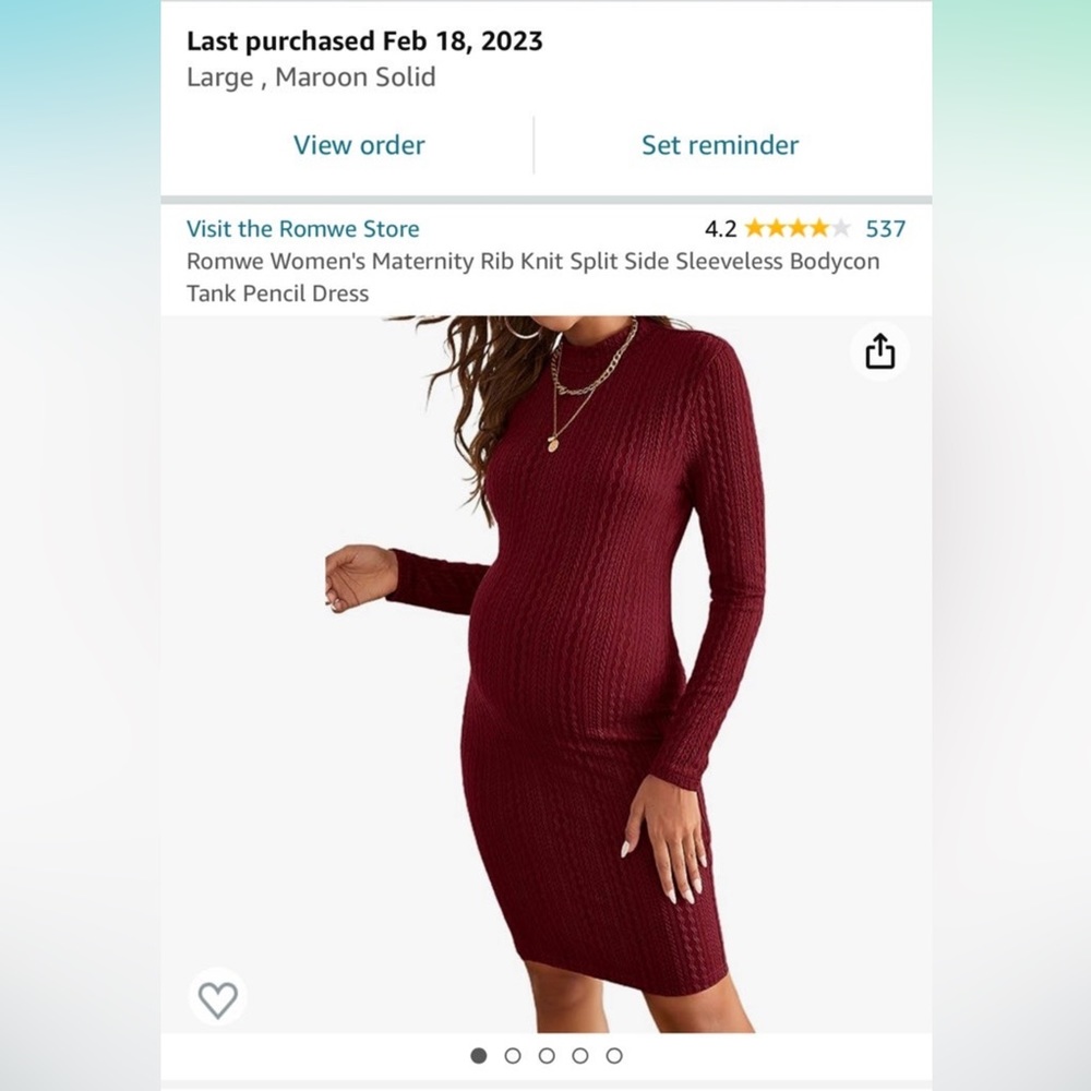 Maternity RibKnit Bodycon Pencil Dress